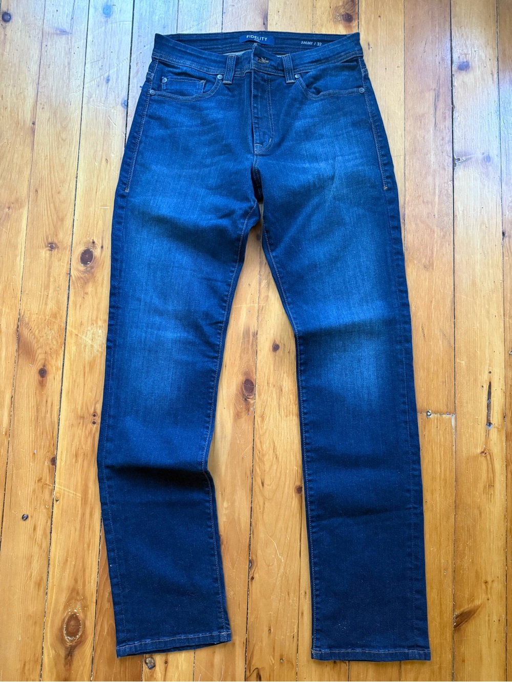 Fidelity Denim Jeans JIMMY - CLAMPDOWN DARK 32x33 Made In USA Comfort Stretch